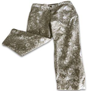 Khaki Floral Capris